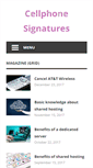 Mobile Screenshot of cellphonesignatures.com